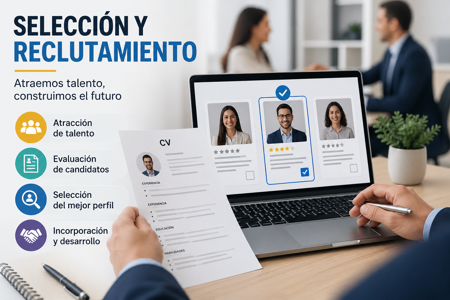 Selección y reclutamiento: cómo atraer y elegir el mejor talento